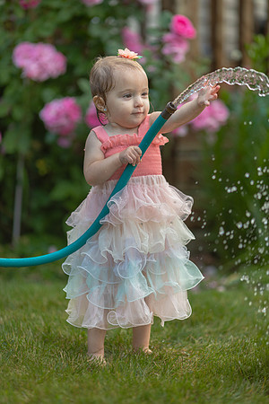 Tatey Bear  meets the Water Hose