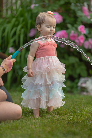 Tatey Bear  meets the Water Hose
