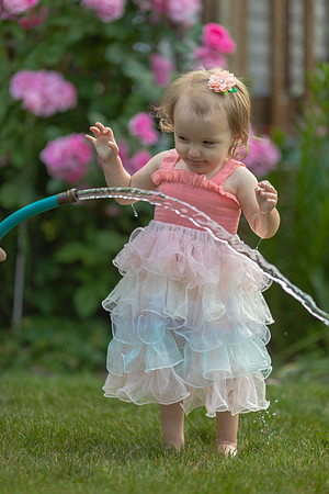 Tatey Bear  meets the Water Hose