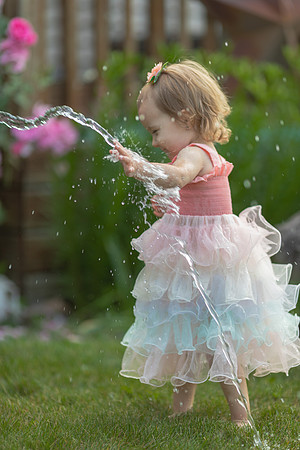 Tatey Bear  meets the Water Hose
