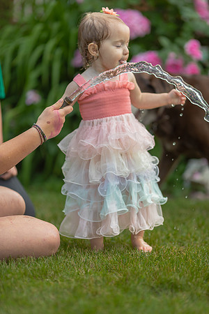 Tatey Bear  meets the Water Hose