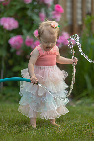 Tatey Bear  meets the Water Hose