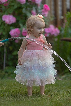 Tatey Bear  meets the Water Hose