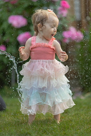 Tatey Bear  meets the Water Hose