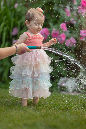 Tatey Bear  meets the Water Hose