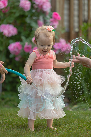 Tatey Bear  meets the Water Hose