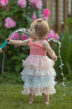 Tatey Bear  meets the Water Hose