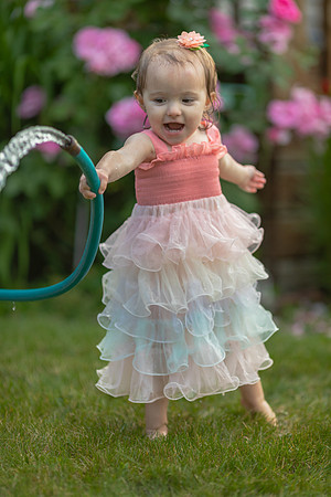 Tatey Bear  meets the Water Hose