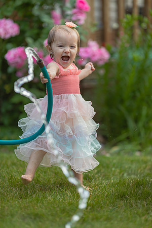 Tatey Bear  meets the Water Hose