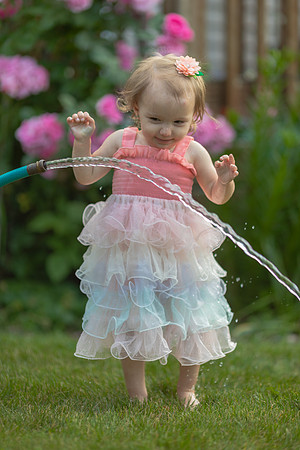 Tatey Bear  meets the Water Hose